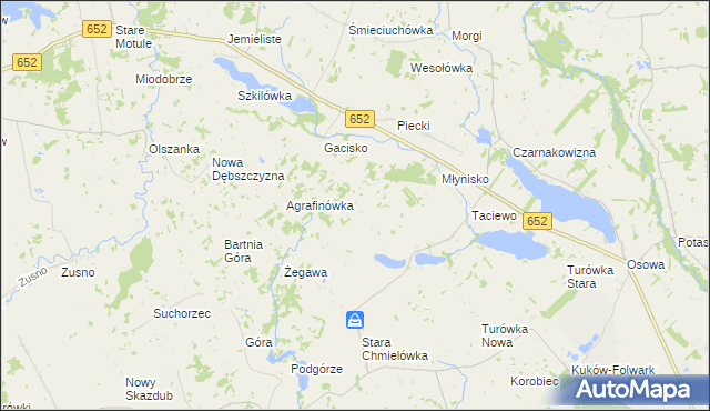 mapa Smolenka, Smolenka na mapie Targeo