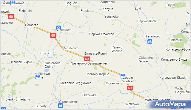 mapa Smosarz-Dobki, Smosarz-Dobki na mapie Targeo