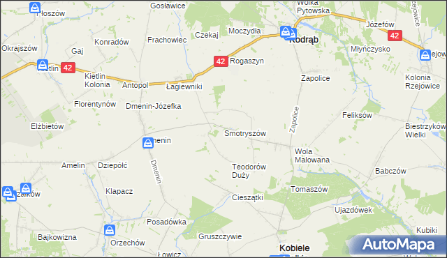 mapa Smotryszów, Smotryszów na mapie Targeo