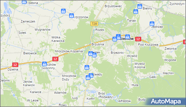 mapa Snarki, Snarki na mapie Targeo