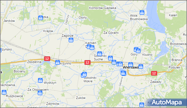 mapa Sokolniki Suche, Sokolniki Suche na mapie Targeo