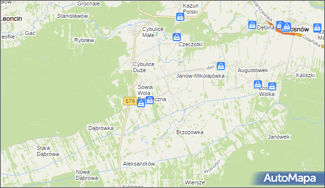 mapa Sowia Wola, Sowia Wola na mapie Targeo