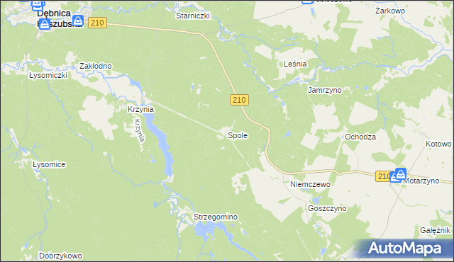 mapa Spole, Spole na mapie Targeo