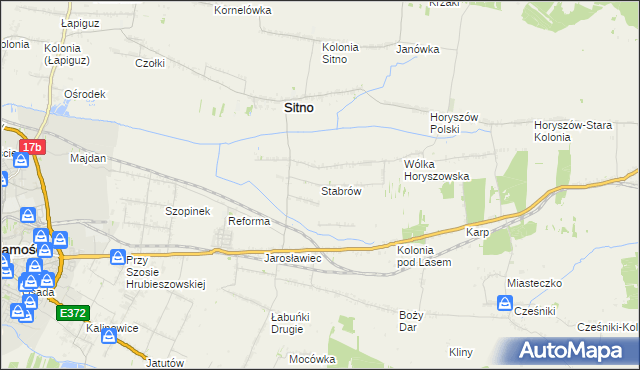 mapa Stabrów, Stabrów na mapie Targeo