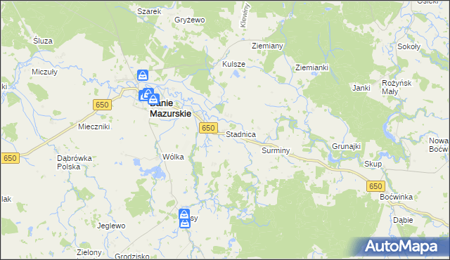 mapa Stadnica, Stadnica na mapie Targeo