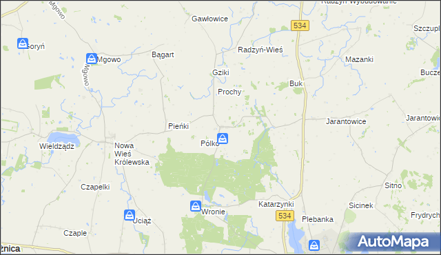 mapa Stanisławki gmina Ryńsk, Stanisławki gmina Ryńsk na mapie Targeo