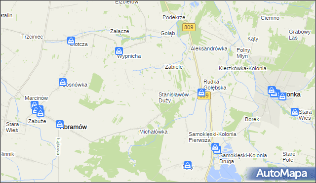 mapa Stanisławów Duży, Stanisławów Duży na mapie Targeo