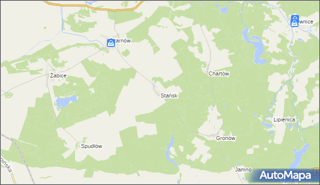 mapa Stańsk, Stańsk na mapie Targeo