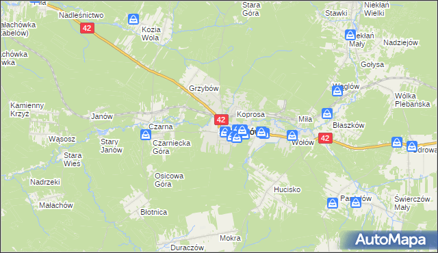 mapa Stąporków, Stąporków na mapie Targeo