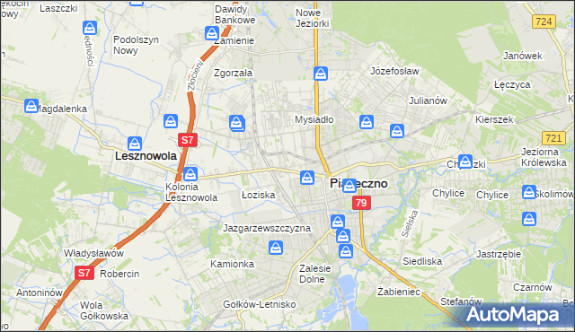 mapa Stara Iwiczna, Stara Iwiczna na mapie Targeo