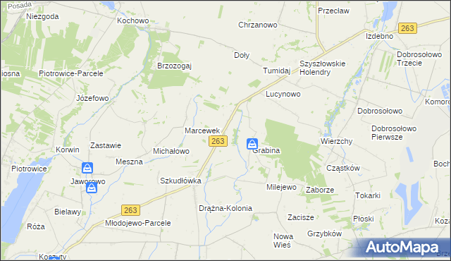 mapa Stara Olszyna, Stara Olszyna na mapie Targeo