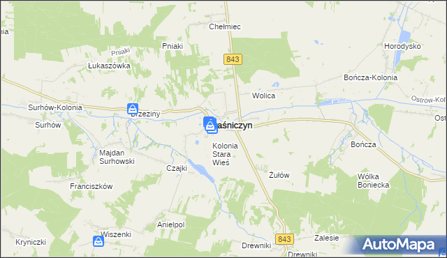 mapa Stara Wieś gmina Kraśniczyn, Stara Wieś gmina Kraśniczyn na mapie Targeo
