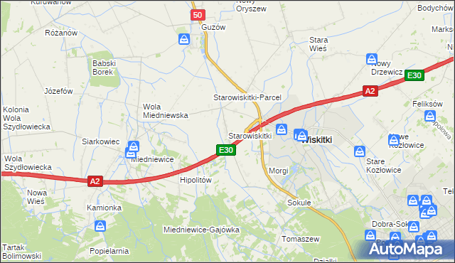 mapa Starowiskitki, Starowiskitki na mapie Targeo