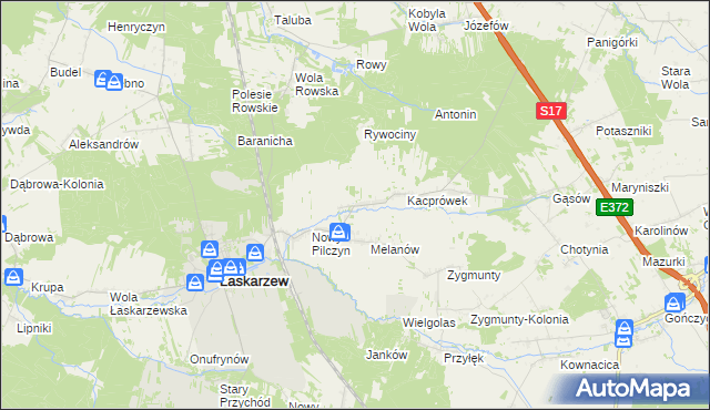 mapa Stary Pilczyn, Stary Pilczyn na mapie Targeo