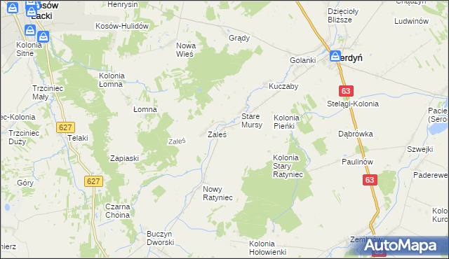 mapa Stary Ratyniec, Stary Ratyniec na mapie Targeo