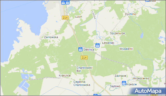 mapa Steknica, Steknica na mapie Targeo