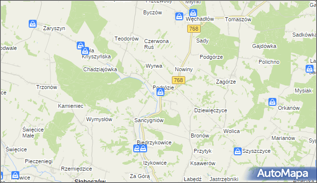 mapa Stępocice, Stępocice na mapie Targeo