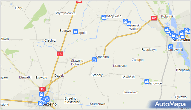 mapa Stodólno, Stodólno na mapie Targeo