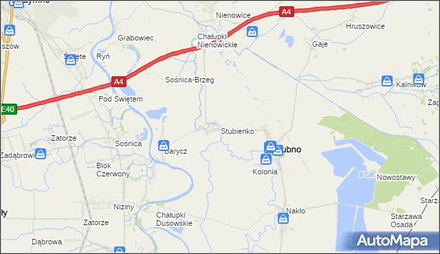 mapa Stubienko, Stubienko na mapie Targeo