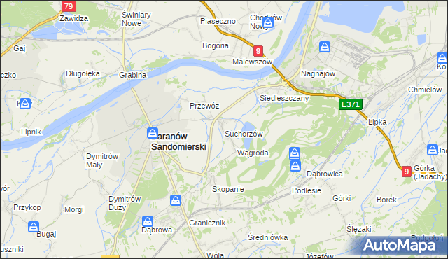 mapa Suchorzów, Suchorzów na mapie Targeo