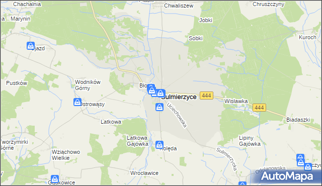 mapa Sulmierzyce powiat krotoszyński, Sulmierzyce powiat krotoszyński na mapie Targeo