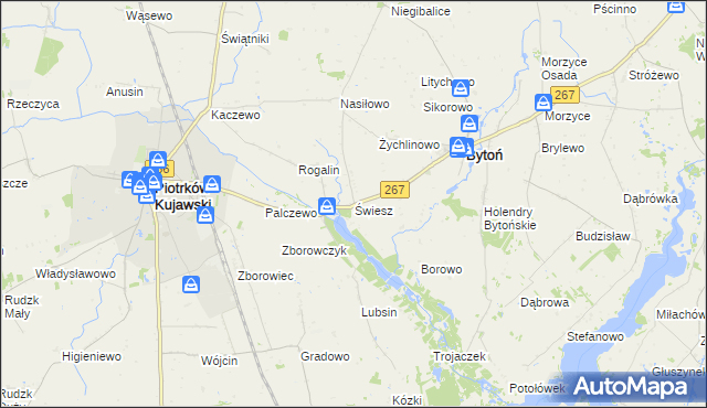 mapa Świesz, Świesz na mapie Targeo