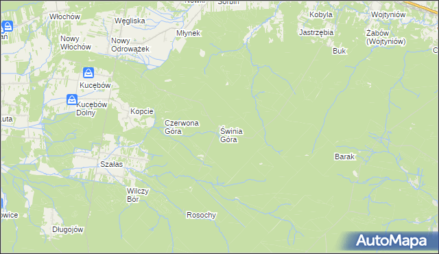 mapa Świnia Góra, Świnia Góra na mapie Targeo