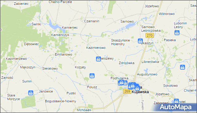 mapa Świszewy, Świszewy na mapie Targeo