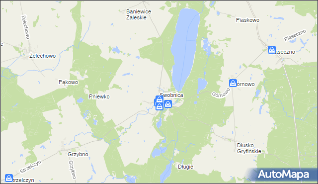 mapa Swobnica, Swobnica na mapie Targeo