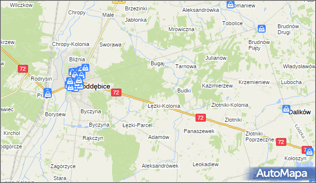 mapa Sworawa Leśniczówka, Sworawa Leśniczówka na mapie Targeo