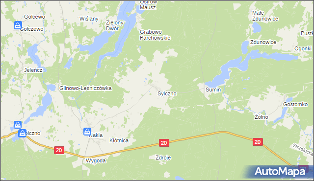 mapa Sylczno, Sylczno na mapie Targeo