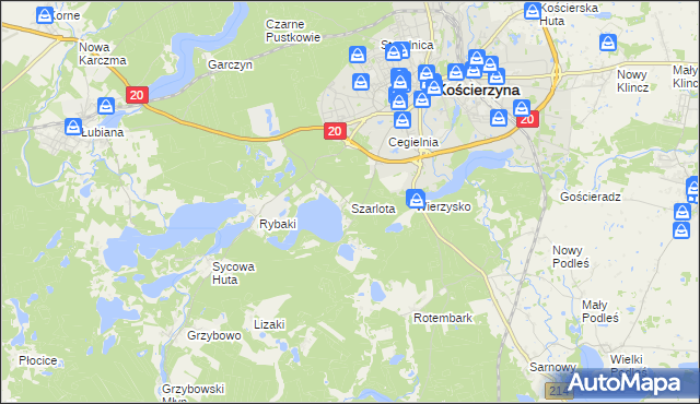 mapa Szarlota, Szarlota na mapie Targeo