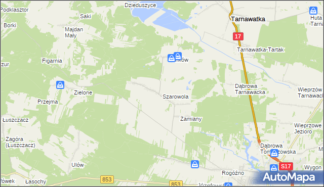 mapa Szarowola, Szarowola na mapie Targeo