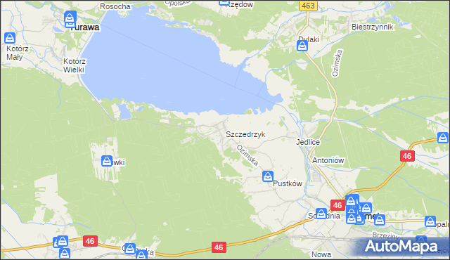 mapa Szczedrzyk, Szczedrzyk na mapie Targeo