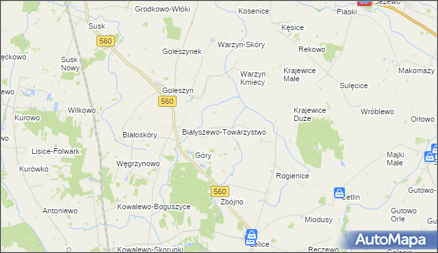 mapa Szczepanki gmina Sierpc, Szczepanki gmina Sierpc na mapie Targeo