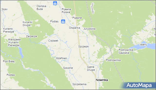 mapa Szczepki, Szczepki na mapie Targeo