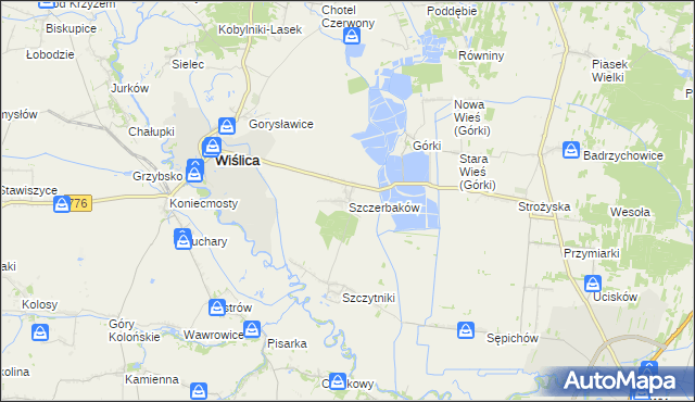mapa Szczerbaków, Szczerbaków na mapie Targeo