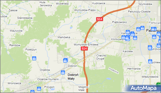 mapa Szczerki, Szczerki na mapie Targeo
