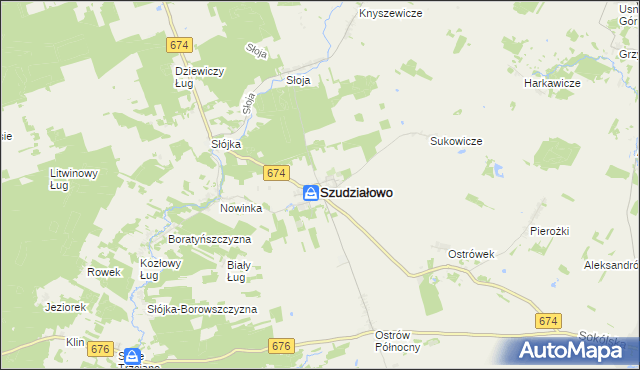 mapa Szudziałowo, Szudziałowo na mapie Targeo