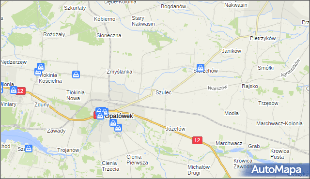 mapa Szulec, Szulec na mapie Targeo