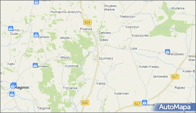 mapa Szulmierz, Szulmierz na mapie Targeo