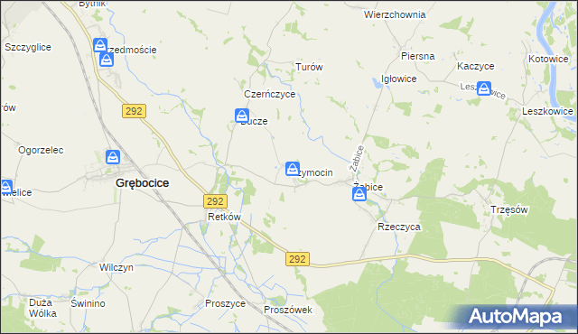 mapa Szymocin, Szymocin na mapie Targeo