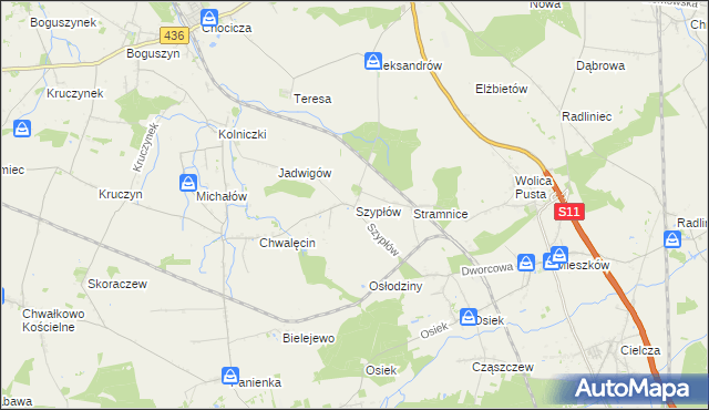 mapa Szypłów, Szypłów na mapie Targeo