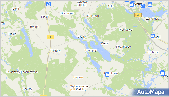 mapa Tarczyny, Tarczyny na mapie Targeo