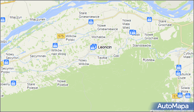 mapa Teofile, Teofile na mapie Targeo