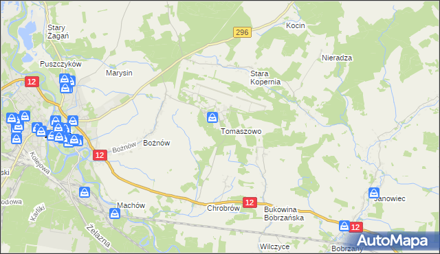 mapa Tomaszowo, Tomaszowo na mapie Targeo