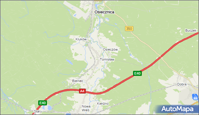 mapa Tomisław, Tomisław na mapie Targeo
