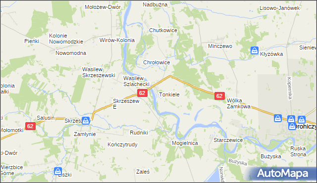 mapa Tonkiele, Tonkiele na mapie Targeo