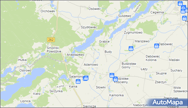mapa Tręby Stare, Tręby Stare na mapie Targeo