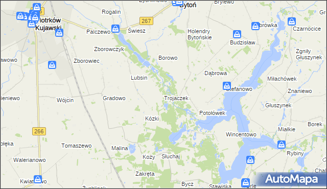 mapa Trojaczek, Trojaczek na mapie Targeo